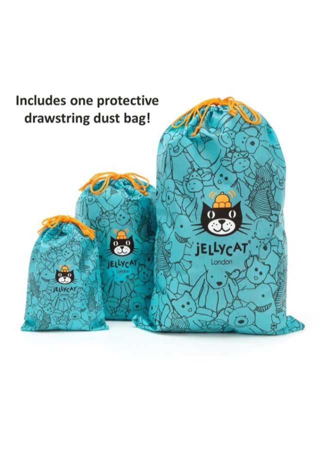 Jellycat بunny 'Petal' بلون البيج - لعبة محشوة ناعمة بأرجل Cordy، هدية عيد الحب لطيفة للأطفال والبالغين، مجموعة Jellycat، 23 سم - Image 5